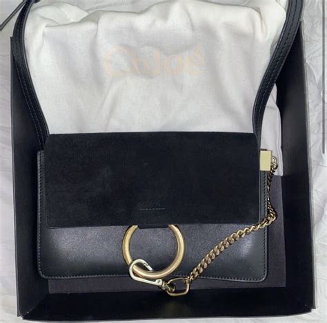 chloe faye bag small black|chloe faye medium bag.